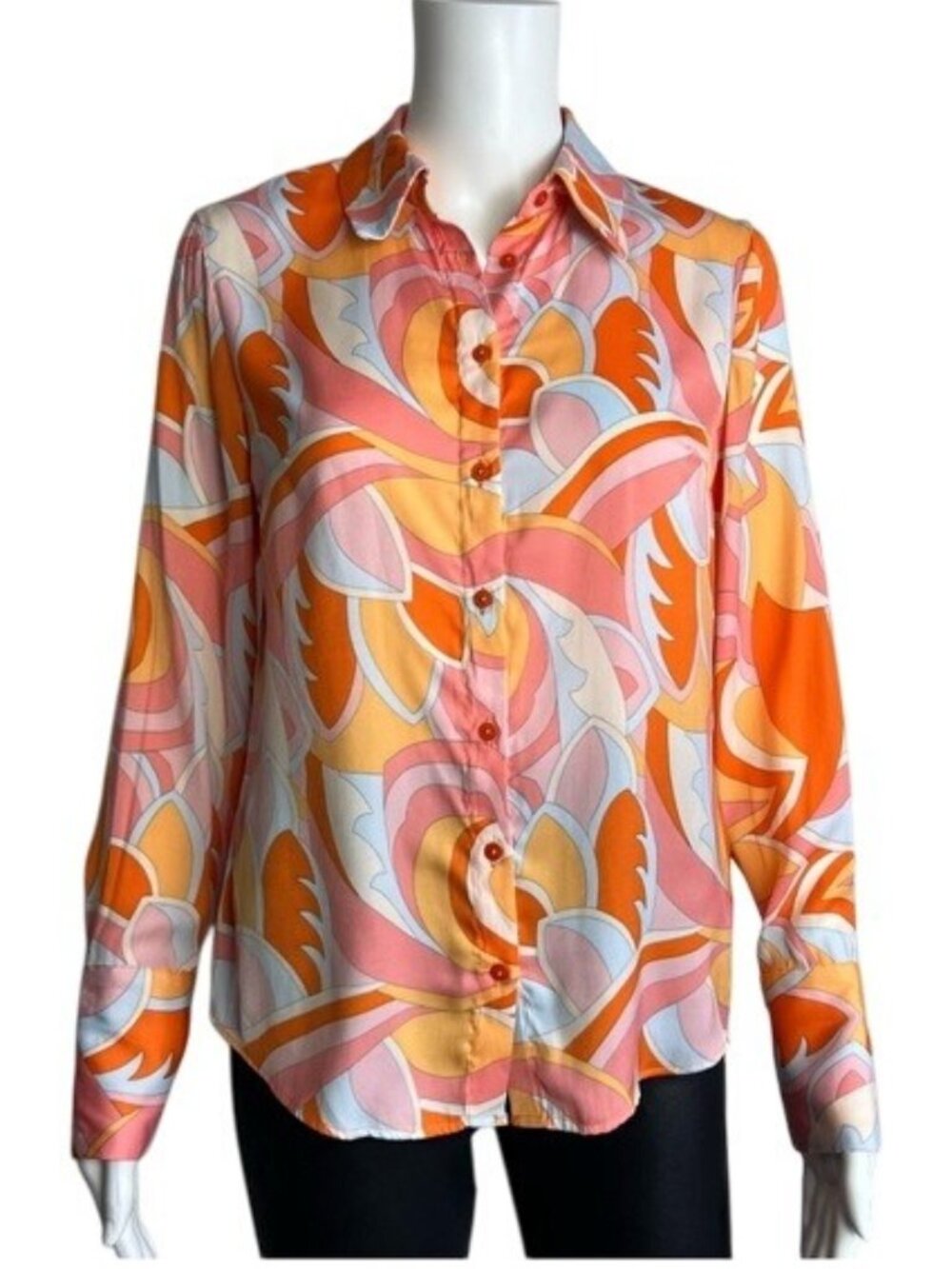 Rachel Zoe Multicolored Button Down Shirt - XS